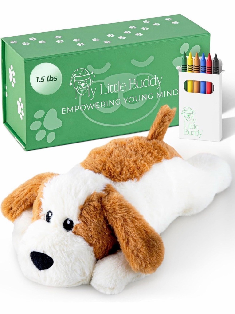 New My Little Buddy 1.5lbs Heatable Weighted Plush Puppy For Kids, Toddlers
